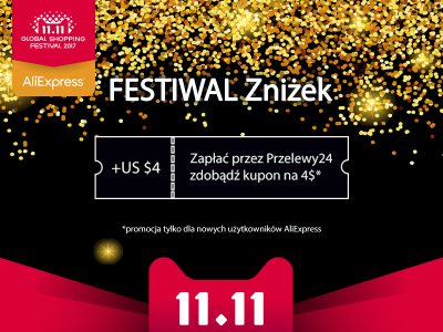 11.11 specjalny kupon 4$ od przelewy24.pl
